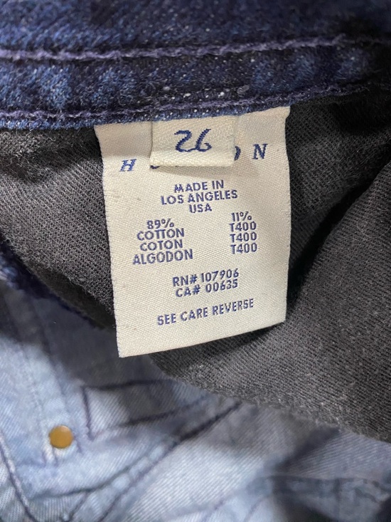 Hudson Bootcut Jeans Mid Rise Dark Wash Stretch Denim Women’s 26 Made in USA - Picture 8 of 10